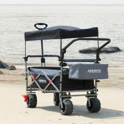 AREBOS Luxe Bolderkar Met Kap - Opvouwbare Handkar - Trolley Rood-grijs 18 AREBOS Luxe Bolderkar Met Kap - Opvouwbare Handkar - Trolley Rood-grijs -Isoproducts Gecertificeerd winkel 550x544