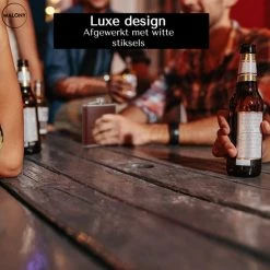 Malony Heupfles - RVS - 180 Ml - Veldfles - Drinkfles - Flacon - PU Leer - Compact - Donker Bruin -Isoproducts Gecertificeerd winkel 550x549 16