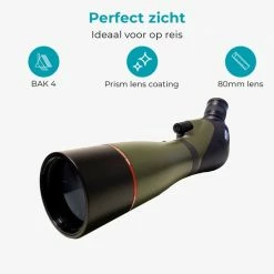 Vultus Spotting Scope – 20-60x80 – Monokijker Verrekijker - Monoculair Met Statief – Vogelkijker Inclusief Handstrap – Verrekijker Vogelsspotten – Monokijker Verrekijker – Vultus Casus -Isoproducts Gecertificeerd winkel 550x550 133