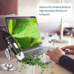 A.K.A. USB Digitale Microscoop, 50X Tot 1600X 8 LED Draagbare Pocket Handheld Vergroting Endoscoop Camera Met Stand Voor Kinderen Studenten Compatibel Met Android OTG-telefoon Windows 7 8 10 Linux M -Isoproducts Gecertificeerd winkel 550x550 148