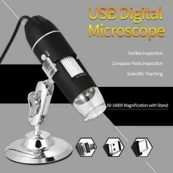 A.K.A. USB Digitale Microscoop, 50X Tot 1600X 8 LED Draagbare Pocket Handheld Vergroting Endoscoop Camera Met Stand Voor Kinderen Studenten Compatibel Met Android OTG-telefoon Windows 7 8 10 Linux M -Isoproducts Gecertificeerd winkel 550x550 149