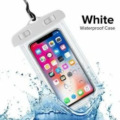 LuxeRoyal Waterdichte Telefoonhoesjes - Waterproof Hoesje Voor Telefoon - Waterdicht Telefoonhoesje - Wit - Sinterklaas Cadeau - Kerst Cadeautje - Black Friday 2022 Deals