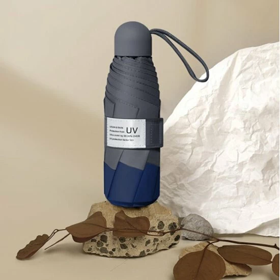 Merkloos TDR -Opvouwbare Paraplu -Windproof- Zonnescherm UV-SPF 50+compact En Draagbaar- Extra Sterk - Marineblauw 10 Merkloos TDR -Opvouwbare Paraplu -Windproof- Zonnescherm UV-SPF 50+compact En Draagbaar- Extra Sterk - Marineblauw - Afbeelding 8