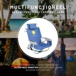101Products Strandstoel Opvouwbaar - Rugzak Vouwstoel - Inklapbaar - Campingstoel - Kampeerstoel - Klapstoel 11 101Products Strandstoel Opvouwbaar - Rugzak Vouwstoel - Inklapbaar - Campingstoel - Kampeerstoel - Klapstoel -Isoproducts Gecertificeerd winkel 550x550 367