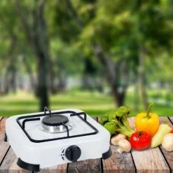 Orange85 Camping - Gaspit - Wit - 1 Pit - 26 Cm - Kamperen - Kooktoestel Camping - Koken -Isoproducts Gecertificeerd winkel 550x550 372