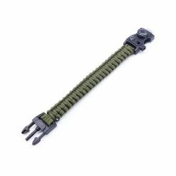 Paracord Survival Armband Met 15 Functies! - Groen - Handige & Comfortabele Reisgadget Met 15 Functies! - Stoere Survival Multi Tool - Multi Tool - Inclusief Magnesium Vuurstarter -Isoproducts Gecertificeerd winkel 550x550 387