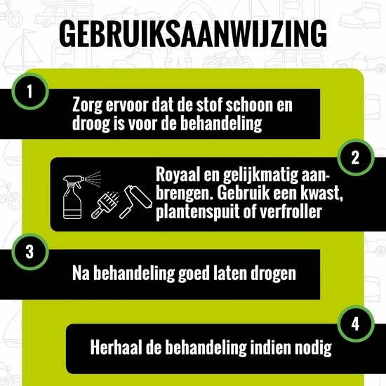 Ultramar - Sprayhood & Tent Protector 2,5L - Impregneermiddel Voor Bootkap, Tent, Cabriodak - Maakt Waterdicht En Geeft Extra Bescherming 8 Ultramar - Sprayhood & Tent Protector 2,5L - Impregneermiddel Voor Bootkap, Tent, Cabriodak - Maakt Waterdicht En Geeft Extra Bescherming - Afbeelding 6