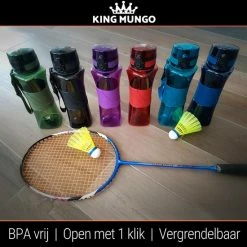 Drinkfles Herbruikbare Waterfles | 500 Ml Rood | Vaatwasserbestendig Drinkbus Bidon | King Mungo KMDF001 -Isoproducts Gecertificeerd winkel 550x550 44