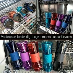 Drinkfles Herbruikbare Waterfles | 500 Ml Rood | Vaatwasserbestendig Drinkbus Bidon | King Mungo KMDF001 -Isoproducts Gecertificeerd winkel 550x550 47