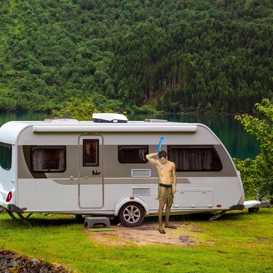 AREBOS Camping Douchekop 12 V Auto Buitentuin Hondendouche Dompelpomp Blauw 8 AREBOS Camping Douchekop 12 V Auto Buitentuin Hondendouche Dompelpomp Blauw - Afbeelding 6