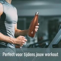 VANN Drinkfles Met Rietje Tuit Theefles Waterfles Volwassenen Drinktuit Sportfles 500ml Dagdeals - Hout -Isoproducts Gecertificeerd winkel 550x550 486