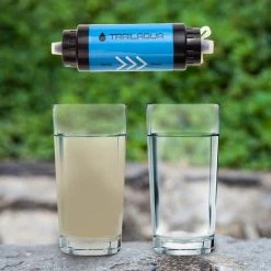 TrailAqua Waterfilter Survival 0.1Micron - Filtert Bacteriën - Snelle Drinkwaterfilter En Waterzuivering Met Waterzak Voor Outdoor, Kamperen, Preppen En Wandelen -Isoproducts Gecertificeerd winkel 550x550 494