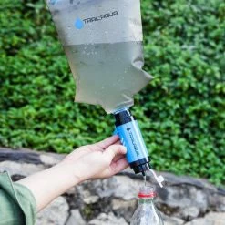 TrailAqua Waterfilter Survival 0.1Micron - Filtert Bacteriën - Snelle Drinkwaterfilter En Waterzuivering Met Waterzak Voor Outdoor, Kamperen, Preppen En Wandelen -Isoproducts Gecertificeerd winkel 550x550 495