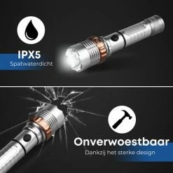 Rebela | Led Zaklamp Oplaadbaar | Flashlight | Aluminium | Waterproof | Inclusief Oplaadbare Batterij | High-Mid-Low-Strobe-SOS | T6 LED Police Flashlight 16 Rebela | Led Zaklamp Oplaadbaar | Flashlight | Aluminium | Waterproof | Inclusief Oplaadbare Batterij | High-Mid-Low-Strobe-SOS | T6 LED Police Flashlight -Isoproducts Gecertificeerd winkel 550x550 501