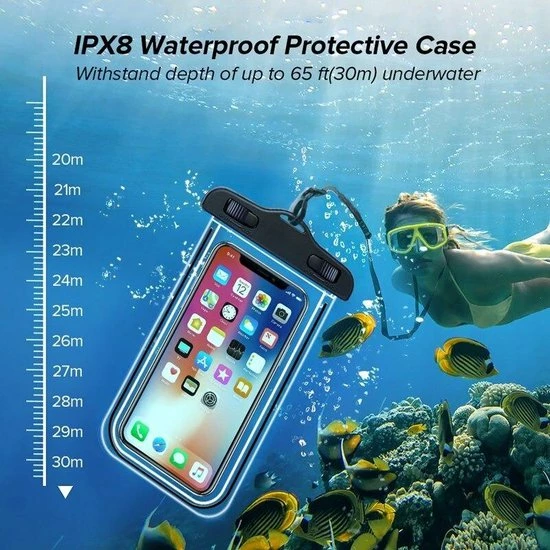 LuxeRoyal Waterdichte Telefoonhoesjes - Waterproof Hoesje Voor Telefoon - Waterdicht Telefoonhoesje - Zwart - Sinterklaas Cadeau - Kerst Cadeautje - Black Friday 2022 Deals 5 LuxeRoyal Waterdichte Telefoonhoesjes - Waterproof Hoesje Voor Telefoon - Waterdicht Telefoonhoesje - Zwart - Sinterklaas Cadeau - Kerst Cadeautje - Black Friday 2022 Deals - Afbeelding 3