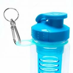 #DoYourFitness - Fruitwater Fles - »FruitInfusior« - Fruit Infuser Voor Fruitpunches / Groente Spritzers - 800ml - Turquoise -Isoproducts Gecertificeerd winkel 550x550 594