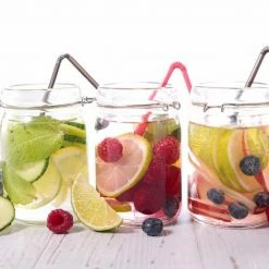 #DoYourFitness - Fruitwater Fles - »FruitInfusior« - Fruit Infuser Voor Fruitpunches / Groente Spritzers - 800ml - Turquoise -Isoproducts Gecertificeerd winkel 550x550 595