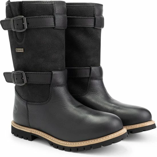 Travelin' Sweden Dames Outdoorlaarzen - Waterdicht En Ademend - Wol Gevoerde Wandellaars - Zwart Leer - Maat 38 5 Travelin' Sweden Dames Outdoorlaarzen - Waterdicht En Ademend - Wol Gevoerde Wandellaars - Zwart Leer - Maat 38 - Afbeelding 3