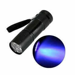 Silverline Zaklamp - 9 LED's UV Blacklight - 9 Cm - 3 X AAA Batterij - 10 Stuks -Isoproducts Gecertificeerd winkel 550x550 69