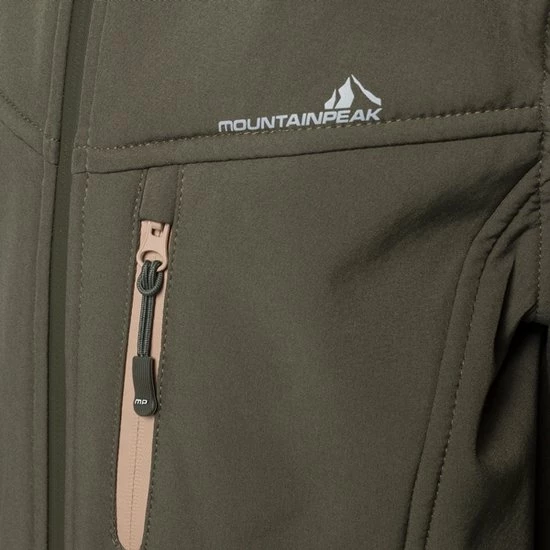 Mountain Peak Meisjes Outdoor Softshell Parka - Groen - Maat 152 - Winddicht - Ademend Materiaal 5 Mountain Peak Meisjes Outdoor Softshell Parka - Groen - Maat 152 - Winddicht - Ademend Materiaal - Afbeelding 3