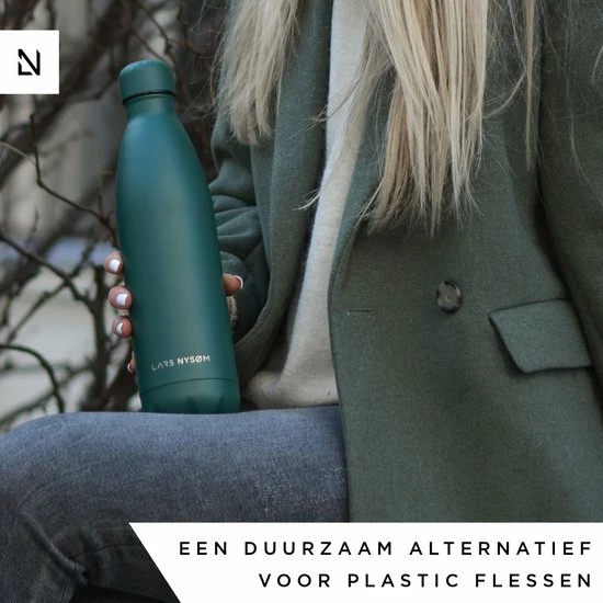 LARS NYSØM Roestvrijstalen Drinkfles 'Ivrig' 750ml Bayberry 4 LARS NYSØM Roestvrijstalen Drinkfles 'Ivrig' 750ml Bayberry - Afbeelding 2