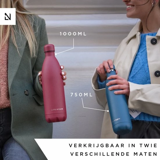 LARS NYSØM Roestvrijstalen Drinkfles 'Ivrig' 750ml Bayberry 8 LARS NYSØM Roestvrijstalen Drinkfles 'Ivrig' 750ml Bayberry - Afbeelding 6