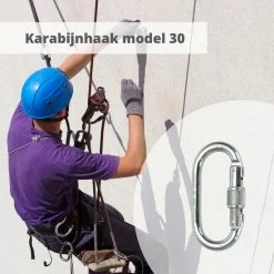 Climax Karabijnhaak - Veiligheidssluiting- Klimkarabijnhaak - Valbeveiliging - Verbinder 8 Climax Karabijnhaak - Veiligheidssluiting- Klimkarabijnhaak - Valbeveiliging - Verbinder -Isoproducts Gecertificeerd winkel 550x550 840