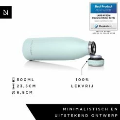 LARS NYSØM Roestvrijstalen Drinkfles 'Ren' 500ml Whispering Blue 13 LARS NYSØM Roestvrijstalen Drinkfles 'Ren' 500ml Whispering Blue -Isoproducts Gecertificeerd winkel 550x550 85