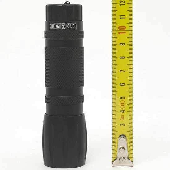 Homeij Ellice - LED Zaklamp - Aluminium - Zwart 5 Homeij Ellice - LED Zaklamp - Aluminium - Zwart - Afbeelding 3