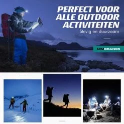 MM Brands Hoofdlamp - Hardloop & Wandel Lampjes - Militaire LED Verlichting - Zaklamp - Oplaadbaar - Waterdicht - Wit + Rood Licht -Isoproducts Gecertificeerd winkel 550x550 98