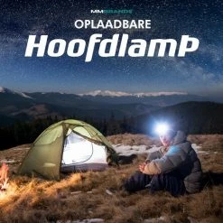 MM Brands Hoofdlamp - Hardloop & Wandel Lampjes - Militaire LED Verlichting - Zaklamp - Oplaadbaar - Waterdicht - Wit + Rood Licht -Isoproducts Gecertificeerd winkel 550x550 99
