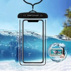 Tempshop Waterdichte Telefoonhoesjes Wit - Onderwater Hoesje Telefoon - Waterdichte Telefoonzakje – Bag – Drybag - Onderwater Hoesje Telefoon – Universeel Geschikt Voor Alle Smartphones - Waterdichte Telefoonhoesje -Isoproducts Gecertificeerd winkel 550x551 5