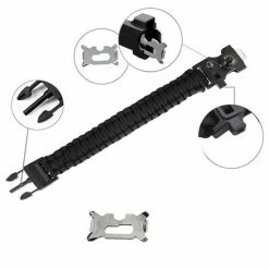 Paracord Survival Armband Met 15 Functies! - Groen - Handige & Comfortabele Reisgadget Met 15 Functies! - Stoere Survival Multi Tool - Multi Tool - Inclusief Magnesium Vuurstarter -Isoproducts Gecertificeerd winkel 550x553 6