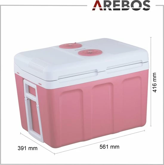 AREBOS Koelbox 40 L Auto Camping Thermo-elektrische Verwarmingsbox F 12V, 230V 5 AREBOS Koelbox 40 L Auto Camping Thermo-elektrische Verwarmingsbox F 12V, 230V - Afbeelding 3
