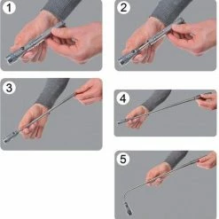 Hofftech Flexi Torch Zaklamp - Magnetisch - Uitschuifbare Telescopisch 17 Tot 56.5 Cm -Isoproducts Gecertificeerd winkel 550x562 3