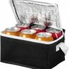 Bullet Kleine Koeltas Zwart/wit 20 Cm Voor 6/sixpack Blikjes - 3,5 Liter - Koelboxen/koeltassen - Lunchtrommel -Isoproducts Gecertificeerd winkel 550x587