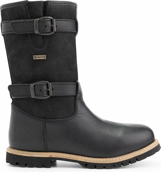 Travelin' Sweden Dames Outdoorlaarzen - Waterdicht En Ademend - Wol Gevoerde Wandellaars - Zwart Leer - Maat 38 3 Travelin' Sweden Dames Outdoorlaarzen - Waterdicht En Ademend - Wol Gevoerde Wandellaars - Zwart Leer - Maat 38