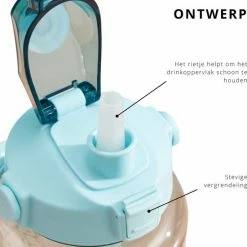 Merkloos Waterfles - Drinkfles - Bidon - Waterfles Met Tijdmarkeringen - Motivatie Waterfles - Waterfles & Drinkfles & Bidon 2 Liter - Drinkfles & Waterfles Met Rietje - Drinkfles Kinderen & Volwassenen - Grote Waterfles | Groen, 2 Liter -Isoproducts Gecertificeerd winkel 550x589 4