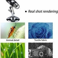 A.K.A. USB Digitale Microscoop, 50X Tot 1600X 8 LED Draagbare Pocket Handheld Vergroting Endoscoop Camera Met Stand Voor Kinderen Studenten Compatibel Met Android OTG-telefoon Windows 7 8 10 Linux M -Isoproducts Gecertificeerd winkel 550x627 1