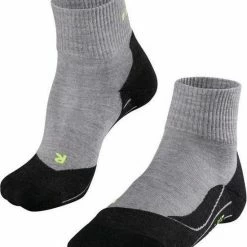 FALKE TK5 Wander Short Wandelsokken Kort Zacht Thermisch Anti-blaar Antizweet Zonder Motief Met Elastische Boord Admend Merinowol Grijs Heren Sportsokken - Maat 44-45 -Isoproducts Gecertificeerd winkel 550x631