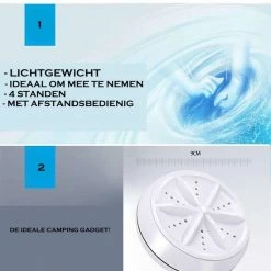 George Napoli Mini Wasmachine - Inclusief Afstandsbediening - 2kg Wascapaciteit 13 George Napoli Mini Wasmachine - Inclusief Afstandsbediening - 2kg Wascapaciteit -Isoproducts Gecertificeerd winkel 550x632 6