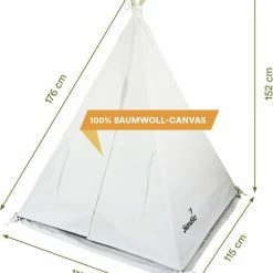 Skandika Tipi Tent Kinderen – Tipi Speeltent Voor Kinderen – Met Gewattteerde Vloermat – Kleine Raam - Katoen – Inclusief Opbergtas – 150 Cm Stahoogte – 115x115x152 Cm (LxBxH) – Kindertent Voor Kinderkamer – Binnen En Buiten – Camping, Tuin – Wit 14 Skandika Tipi Tent Kinderen – Tipi Speeltent Voor Kinderen – Met Gewattteerde Vloermat – Kleine Raam - Katoen – Inclusief Opbergtas – 150 Cm Stahoogte – 115x115x152 Cm (LxBxH) – Kindertent Voor Kinderkamer – Binnen En Buiten – Camping, Tuin – Wit -Isoproducts Gecertificeerd winkel 550x653 5
