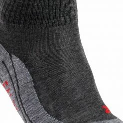 FALKE TK5 Wander Short Wandelsokken Kort Zacht Thermisch Anti-blaar Antizweet Zonder Motief Met Elastische Boord Admend Merinowol Grijs Dames Sportsokken - Maat 41-42 -Isoproducts Gecertificeerd winkel 550x659 7