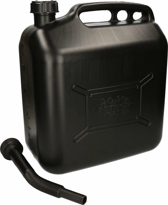 Benson 2x Jerrycan Zwart - 20 Liter - Inclusief Schenktuit 4 Benson 2x Jerrycan Zwart - 20 Liter - Inclusief Schenktuit - Afbeelding 2