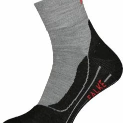 FALKE TK5 Wander Short Wandelsokken Kort Zacht Thermisch Anti-blaar Antizweet Zonder Motief Met Elastische Boord Admend Merinowol Grijs Heren Sportsokken - Maat 44-45 -Isoproducts Gecertificeerd winkel 550x676 3