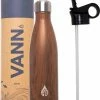 VANN Drinkfles Met Rietje Tuit Theefles Waterfles Volwassenen Drinktuit Sportfles 500ml Dagdeals - Hout -Isoproducts Gecertificeerd winkel 550x676 9