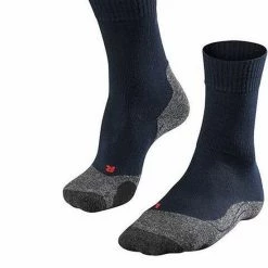 FALKE TK2 Explore Wandelsokken Warm Winter Zacht Thermisch Ademend Anti-blaar Antizweet Zonder Motief Met Elastische Boord Merinowol Blauw Dames Sportsokken - Maat 39-40 -Isoproducts Gecertificeerd winkel 550x682 3