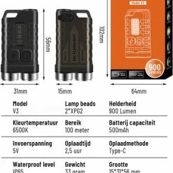 JGS Duo Zaklamp-Led-900 Lumen-USB-C-Oplaadbaar-Sleutelhanger-multifunctioneel-JGS Multicard 25 JGS Duo Zaklamp-Led-900 Lumen-USB-C-Oplaadbaar-Sleutelhanger-multifunctioneel-JGS Multicard -Isoproducts Gecertificeerd winkel 550x710 3