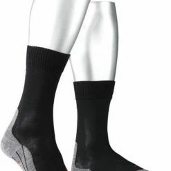 FALKE TK5 Wander Wandelsokken Mid-rise Zacht Thermisch Anti-blaar Antizweet Zonder Motief Met Elastische Boord Warm Admend Merinowol Zwart Heren Sportsokken - Maat 44-45 -Isoproducts Gecertificeerd winkel 550x712 2