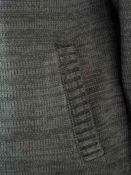 BJØRNSON Eric Gebreid Wintervest Heren - Winddicht Gevoerd - Maat XL - Zwart 7 BJØRNSON Eric Gebreid Wintervest Heren - Winddicht Gevoerd - Maat XL - Zwart - Afbeelding 5